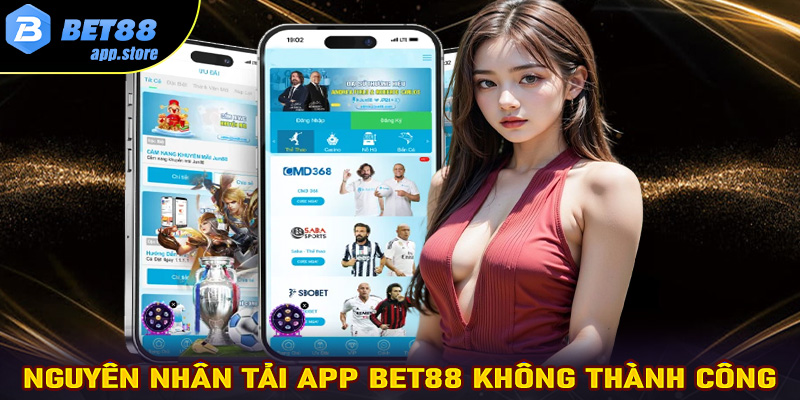 Một số nguyên nhân dẫn đến việc tải app Bet88 không thành công